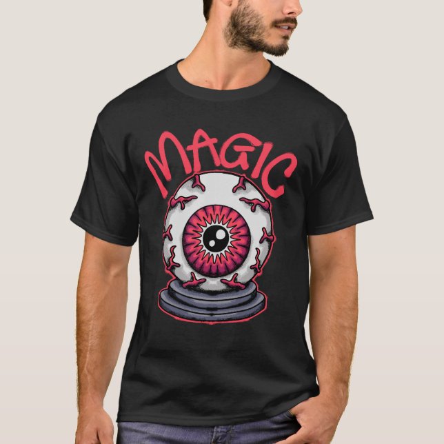 Mystical Eyeball streetwear  T Shirt (Framsida)