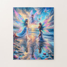 Mystical Fairies Beach Enchanted Seascape Pussel