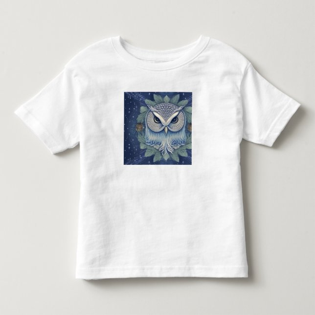 Mystical Fantasy Forest Uggla T Shirt (Framsida)