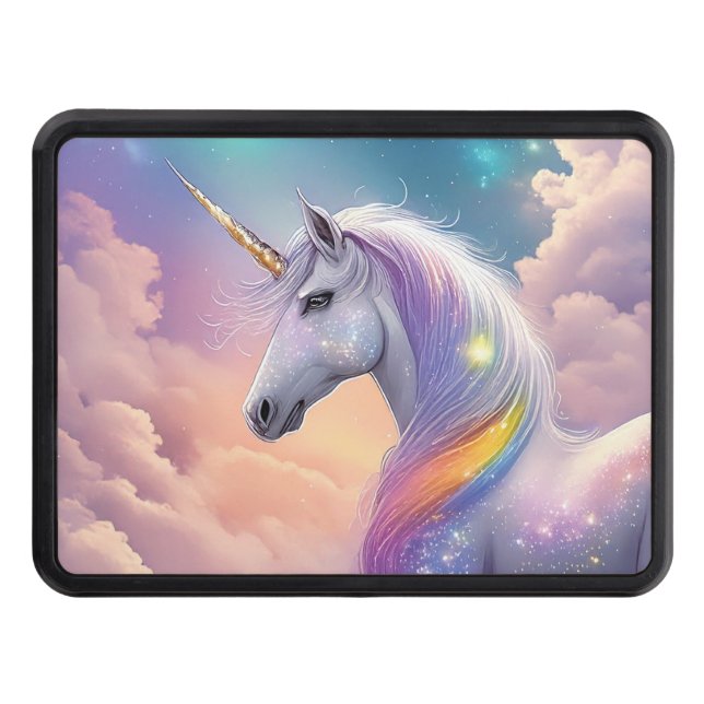 Mystical Fantasy Gnistra Unicorn Nonbinary Lastbil Dragkroksskydd (Framsidan)