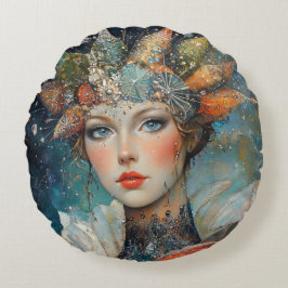 Mystical Fantasy Strong Woman Rund Kudde