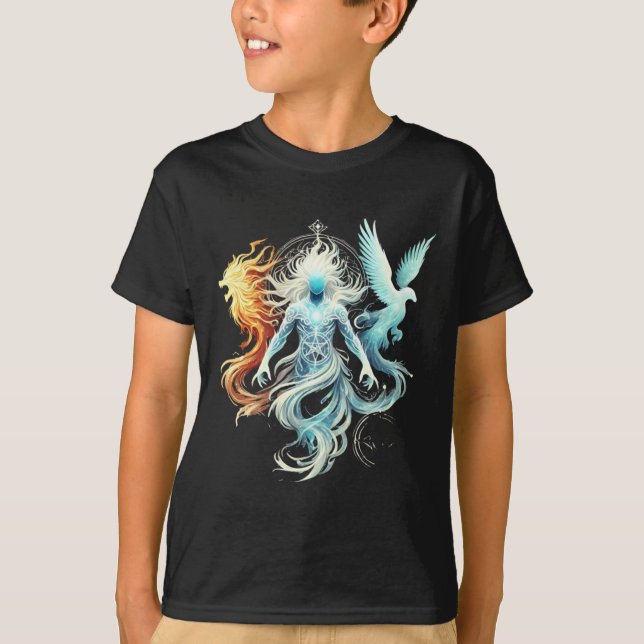 Mystical Figur med dubbla formelfästdon T Shirt (Framsida)