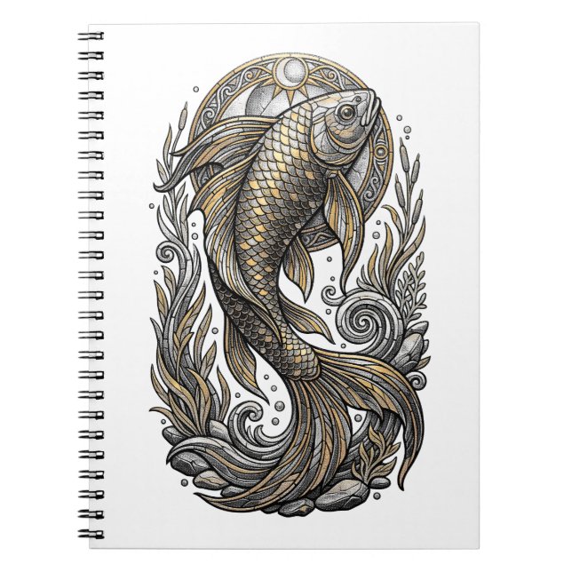 Mystical Fish Anteckningsbok (Framsidan)