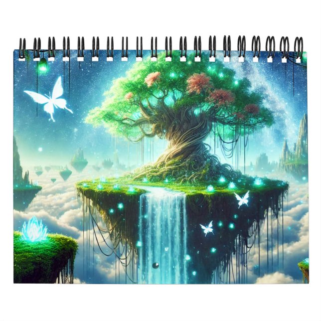 Mystical Flytande Island Calendar Kalender (Omslag)