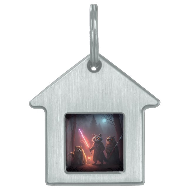 Mystical Forest Battle Animals Art ID-bricka Husdjur (Framsidan)