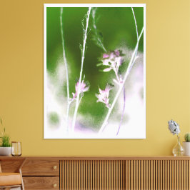 Mystical Forest Bloom – Boho Flowers & Trees Canvastryck