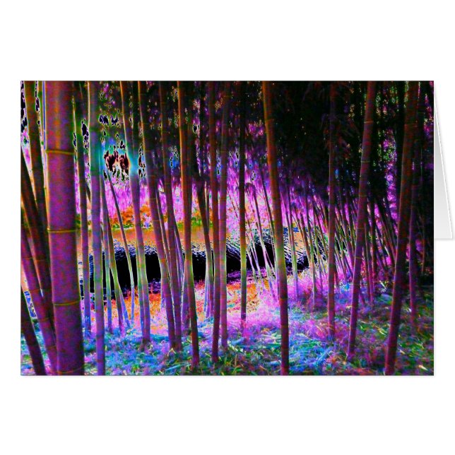 Mystical Forest Card Hälsningskort (Framsidan Horizontal)