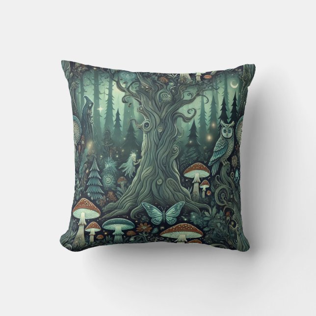 Mystical Forest Kudde (Framsida)