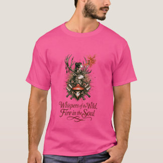 Mystical Forest Spirit Illustration T Shirt