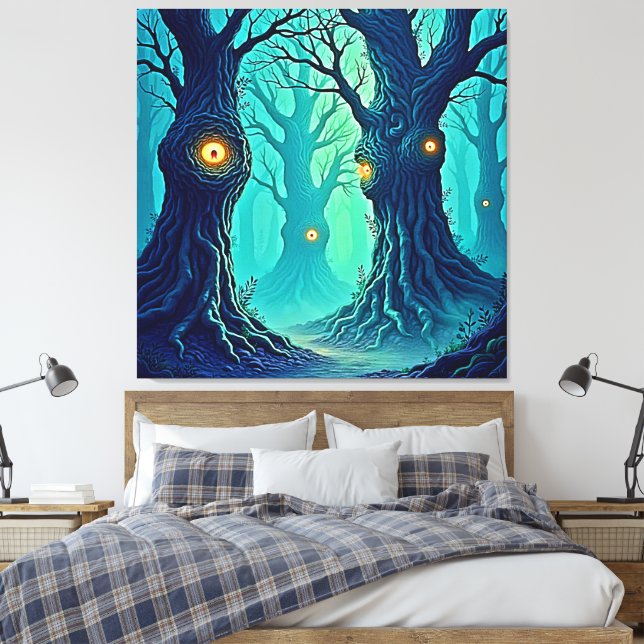 Mystical Forest Watchers Canvastryck (Insitu (sovrum))