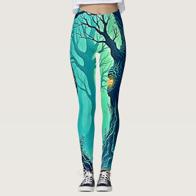 Mystical Forest Watchers Leggings (Framsida)