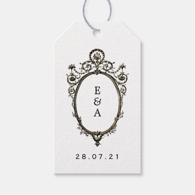 Mystical Fortune Teller Circus Party Presentetikett (Framsidan)