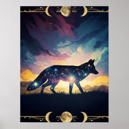 Mystical Fox Poster