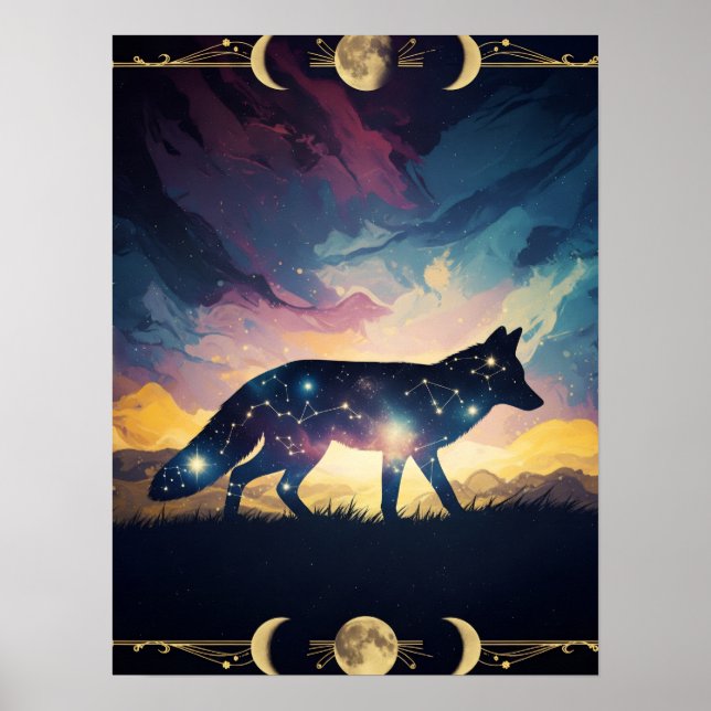 Mystical Fox Poster (Framsidan)