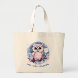 Mystical Full Moon - Pastel Lila Night Himmel - Ug Jumbo Tygkasse