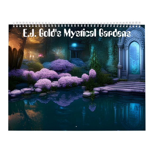 Mystical Gardens av E.J. Guld Kalender (Omslag)