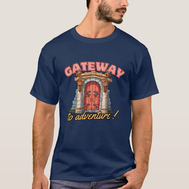 Mystical Gateway to Quests T Shirt (Framsida)