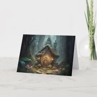 "Mystical Gnome Cottage: Whimsical Mushroom Haven Tack Kort
