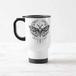 Mystical Gothic Moth Botanical Celestial Line Art  Resemugg