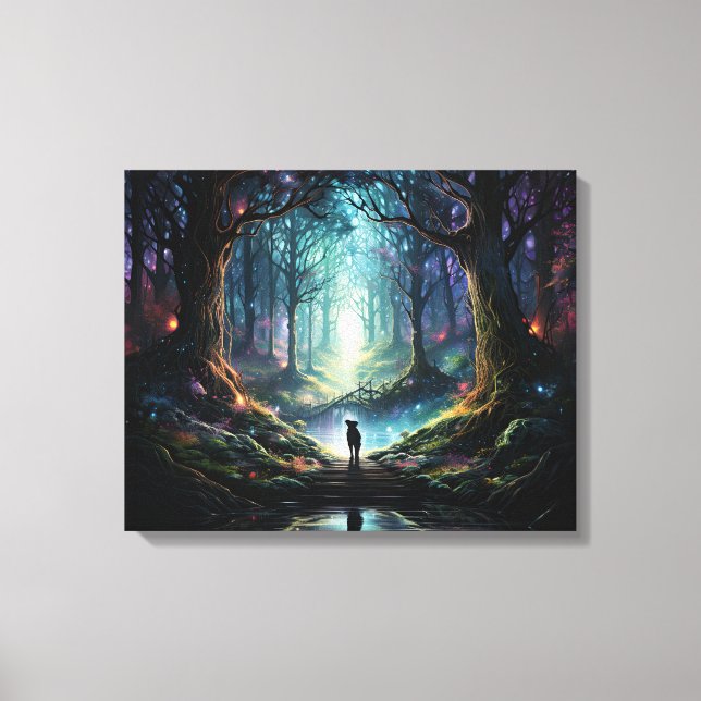 "Mystical Great dane" Canvastryck (Framsida)