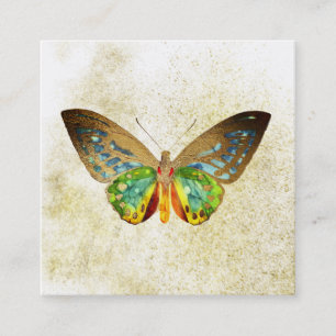 ** Mystical Guld Gilded Guld Gilded Butterfly Fyrkantigt Visitkort