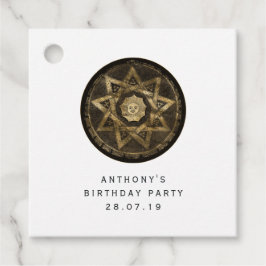 Mystical Guld och Black Gothic Fantasy Gåvor Etiketter