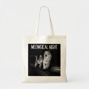 Mystical Halloween Cat Tote Bag Tygkasse