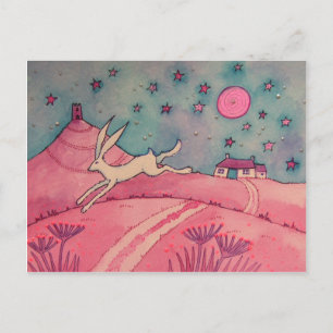 Mystical Hare Vykort
