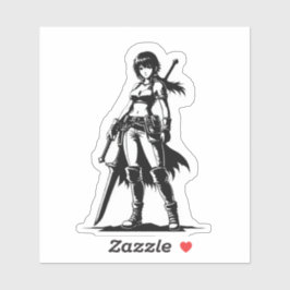 Mystical hunter girl of the North5 Klistermärken