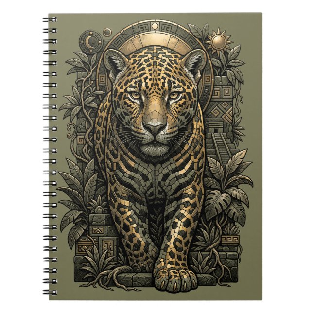 Mystical Jaguar Anteckningsbok (Framsidan)