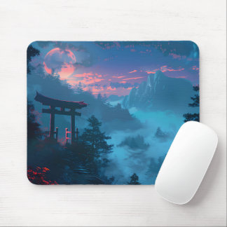 Mystical Japanese Torii Gate Mouse Pad Musmatta