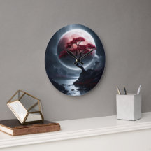 Mystical Japansk Stil Rosa Träd