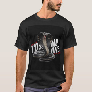 "Mystical Kung Snake Graphic with 'Trust No one" T Shirt