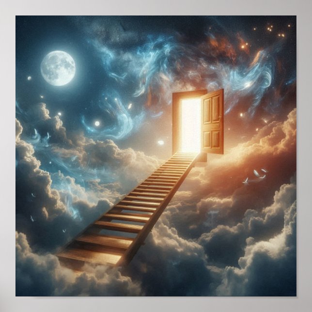 Mystical Ladder to Celestial Gateway Poster (Framsidan)