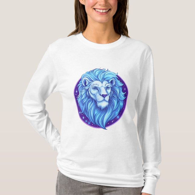 Mystical Leo Spirit T Shirt (Framsida)