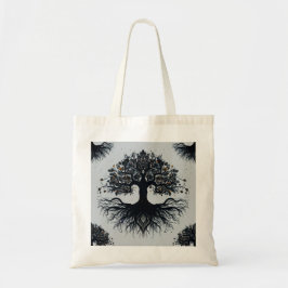 Mystical Livets träd Tote Bag Tygkasse