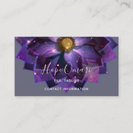 Mystical Lotus Flower Mandala | Ny ålder Visitkort