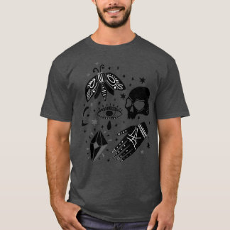 Mystical Magic Boho Witch Inslag Halloween I T Shirt