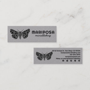 Mystical Magic MOTH Esthetician Beauty Salon Mini Visitkort