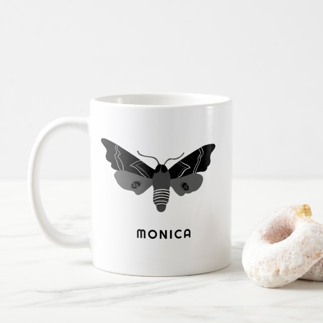 Mystical Magic Moths ANPASSNINGSBAR Cute Insekt Kr Kaffemugg (Med munk)