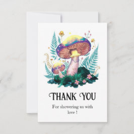 Mystical Magic Mushroom Baby Shower Tack Kort