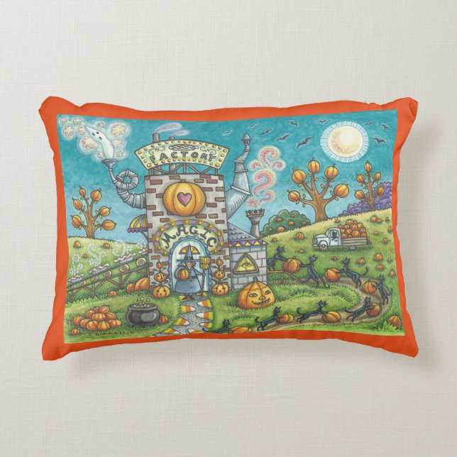 Mystical Magic Paj Factory HALLOWEEN ACCENT PILLOW Prydnadskudde (Framsidan)