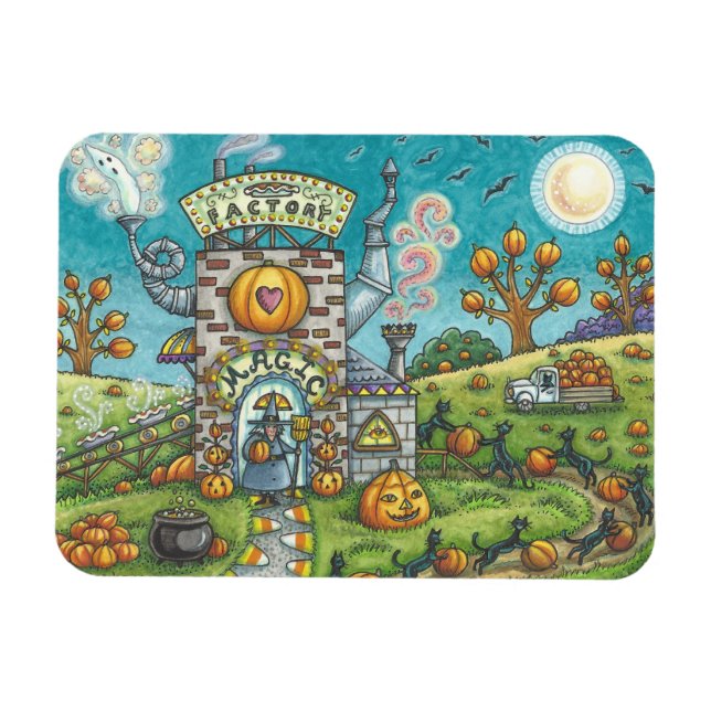 Mystical Magic Paj Factory HALLOWEEN Magnet (Horisontell)