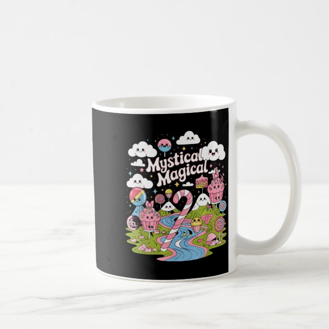 Mystical Magical Retro Aesthetic Space Gift Men Wo Kaffemugg (Höger)