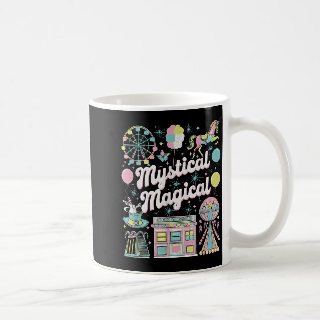Mystical Magical Retro Aesthetic Space Gift Men Wo Kaffemugg (Höger)