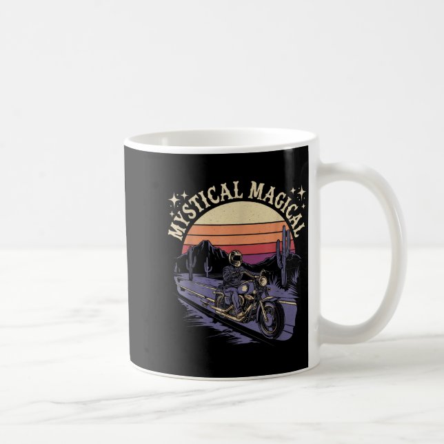 Mystical Magical Retro Aesthetic Space Gift Men Wo Kaffemugg (Höger)