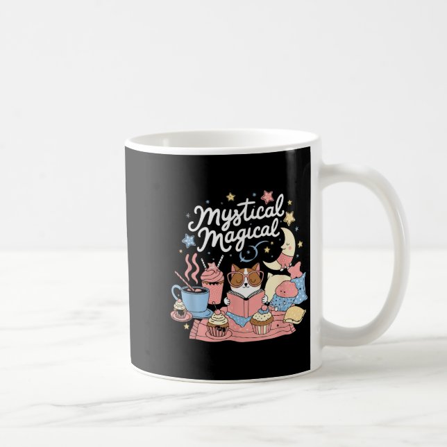 Mystical Magical Retro Aesthetic Space Gift Men Wo Kaffemugg (Höger)