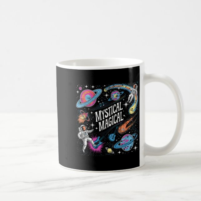 Mystical Magical Retro Aesthetic Space Gift Men Wo Kaffemugg (Höger)