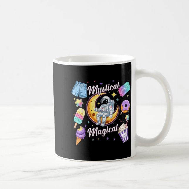 Mystical Magical Retro Aesthetic Space Men Women K Kaffemugg (Höger)