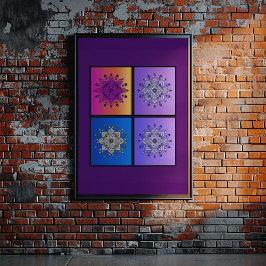 Mystical Mandala Quartet: Solnedgång till midnatt Poster